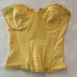 Edikted Yellow Bandeau Bustier